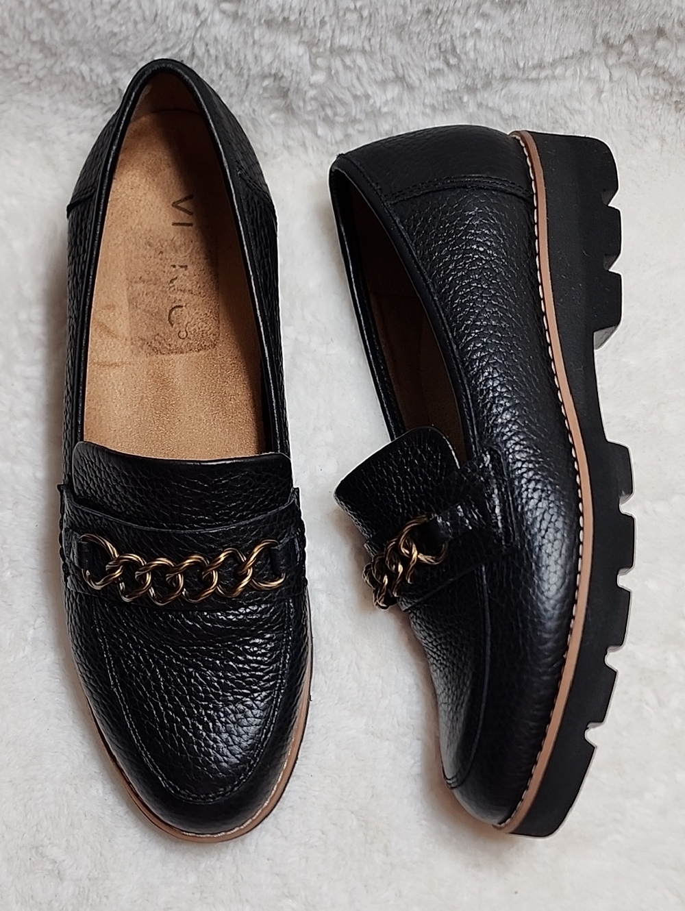 Vionic Women's Emalyn Slip-On Loafers Black Leather 6.5 - Picture 14 of 16